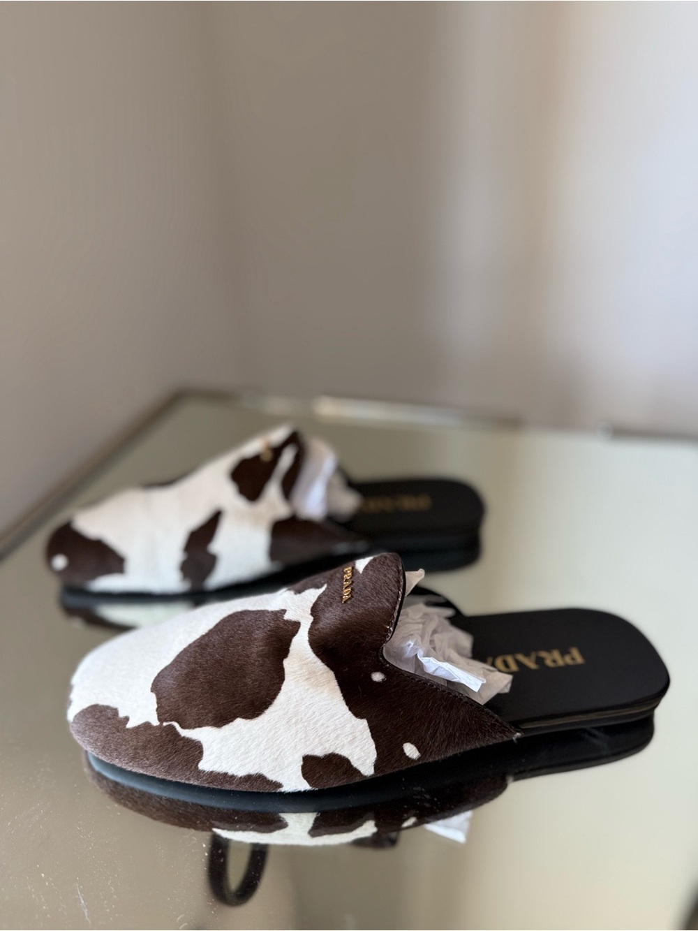 New Prada Calf hair mules 39.5 $1,220 - Picture 7 of 10